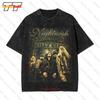 Nightwish Imaginaerumnouveau Groupe de Rock Lourd Vintage Oversize T-shirt Aaej
