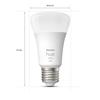 PHILIPS Hue White Ampoules LED Connectées E27 - Compatible Bluetooth Pack De 2