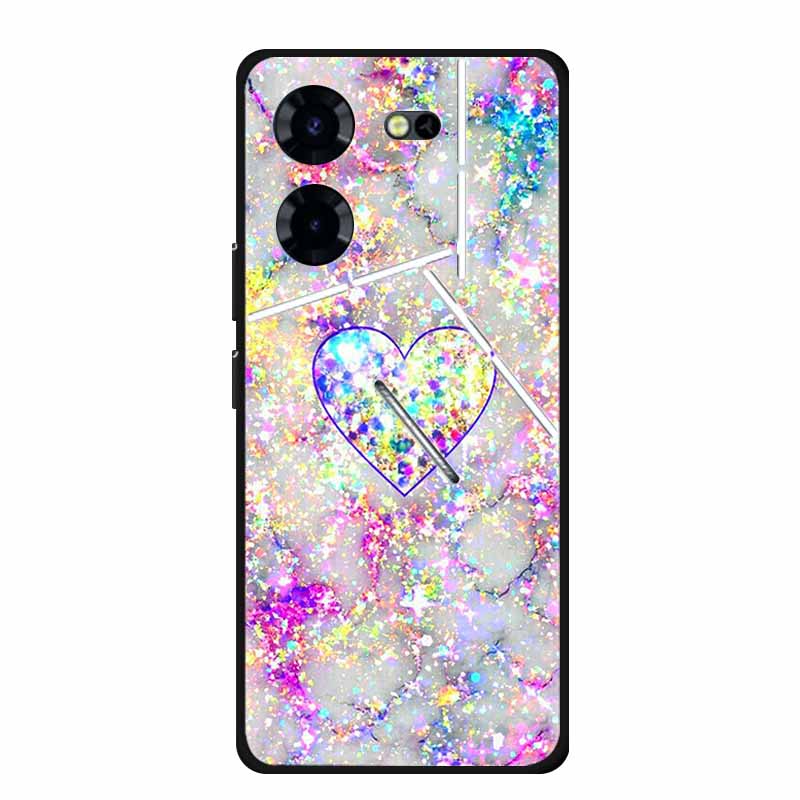 Luxury Case For Tecno Pova 5 Pro 5G TPU Soft Silicone Back Cover for Tecno Pova5 Pro 2023 LH8n Phone Cases Cute 6.78" New etui