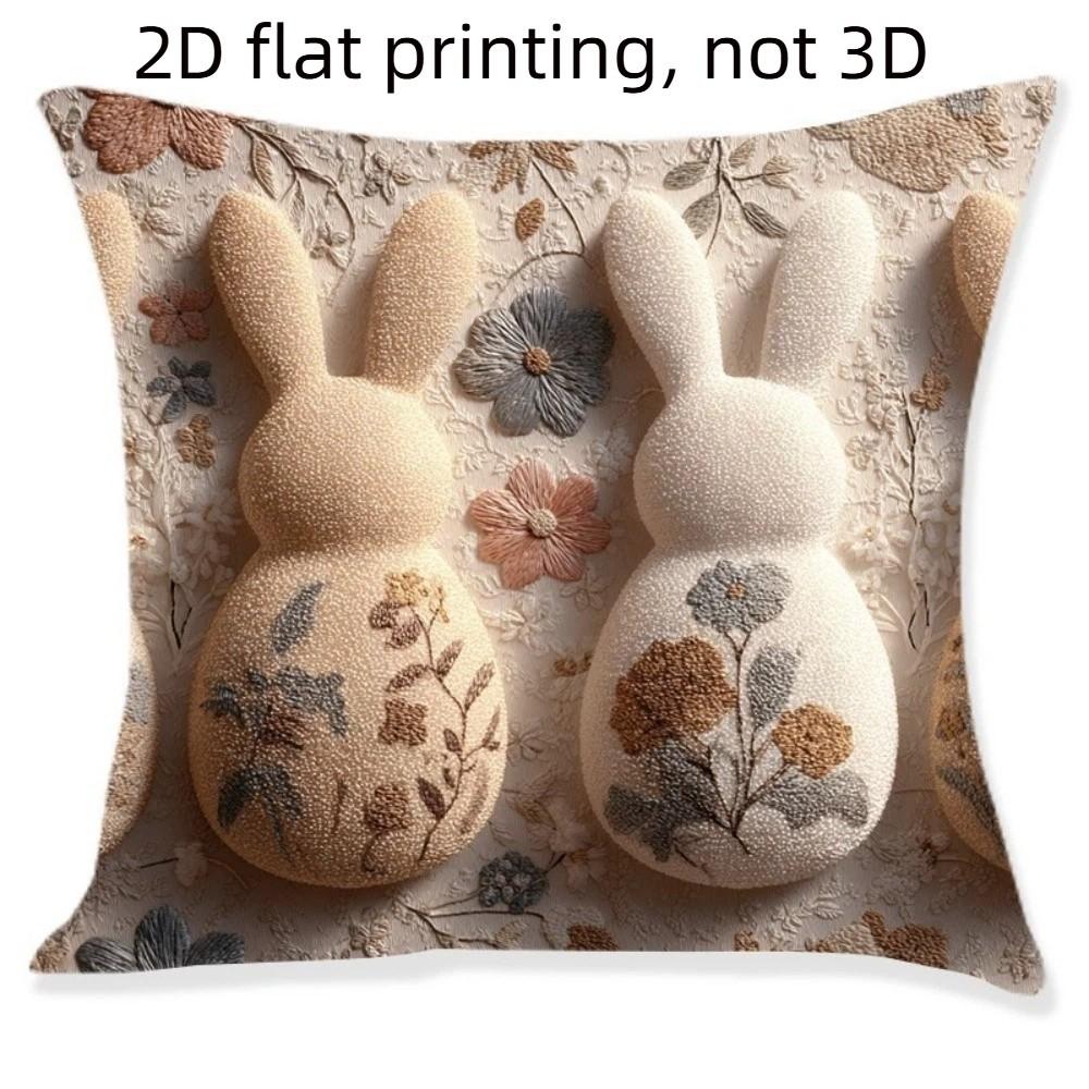 

Animal Print Easter Pillow Cover Cartoon Pillow Towel Throw Pillowcases Home Decor Style B