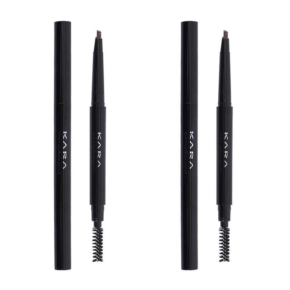 KARACAT Easy Draw Auto Eyebrow 1+1 Dark brown + dark brown