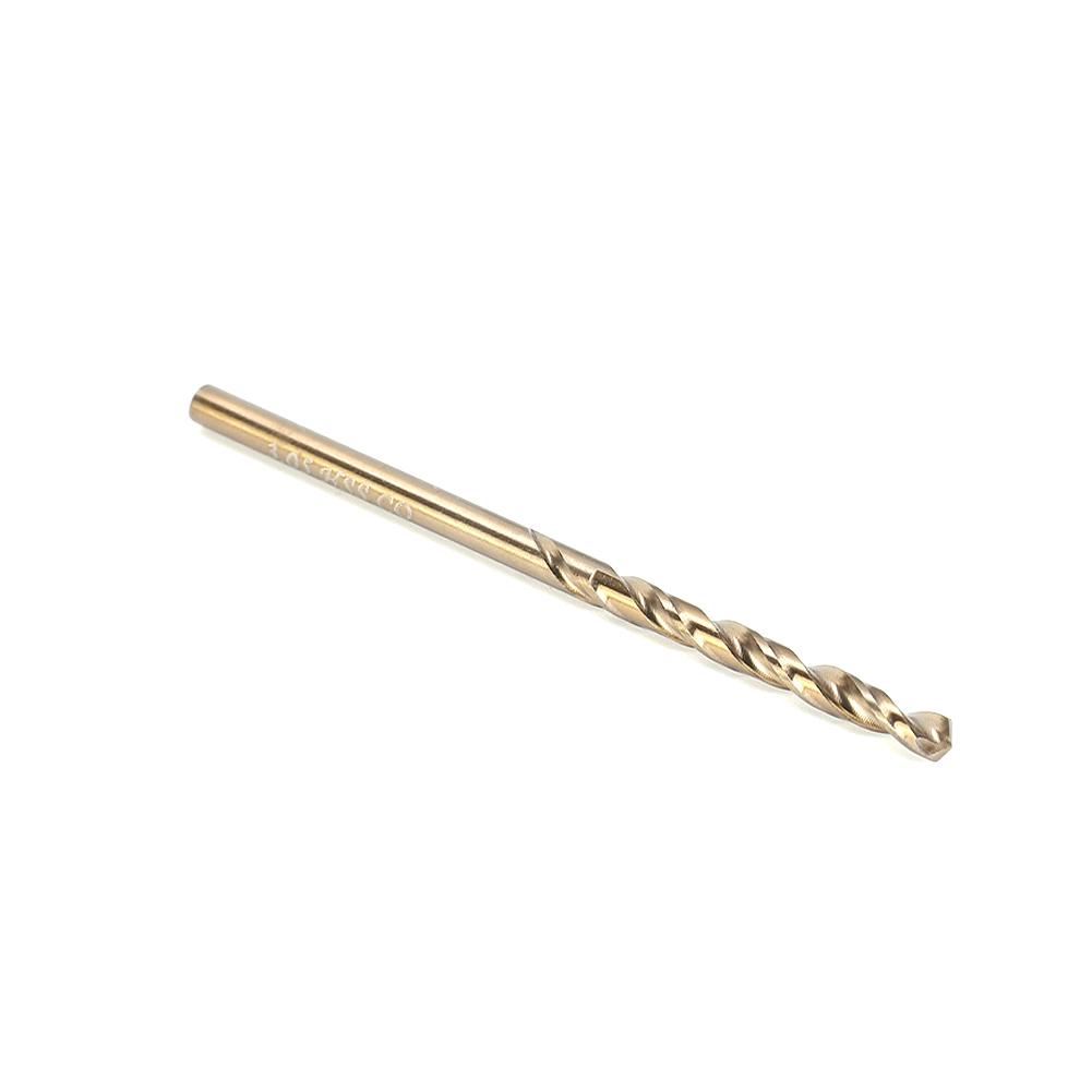 10 Pcs Titanium Coated Cobalt Drill Bits HSS High Speed Steel Drill Bits Set Tools 1-3mm Multi Function Metal Drills Power Tool