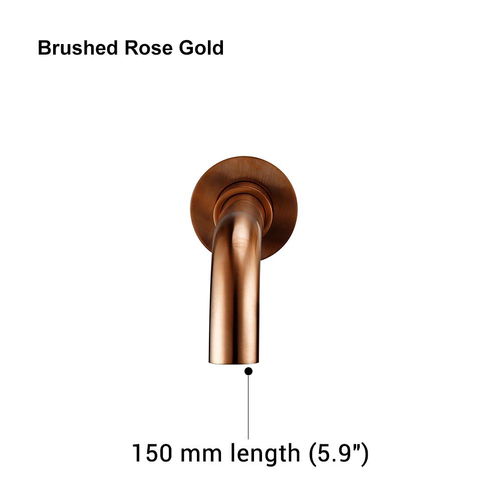 Bagnolux Black Brushed Polished Chrome Stainless Steel Rose Gold Brass Round Bathtub Spout Basin Bathroom Faucet