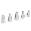 5Pcs/set Leaves Cream Decorated Mouth Nozzles Stainless Steel Baking Tools Nozzles Pastry Cake Decorating Pastry Fondant Tools