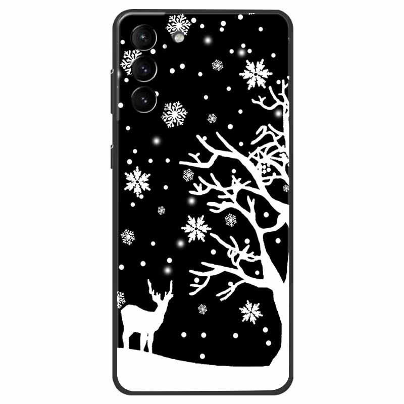 Christmas Case For Samsung S21 Plus Case S21 FE Silicone Soft TPU Cover for Samsung Galaxy S21 / S21 Ultra FE + 5G Case New Year