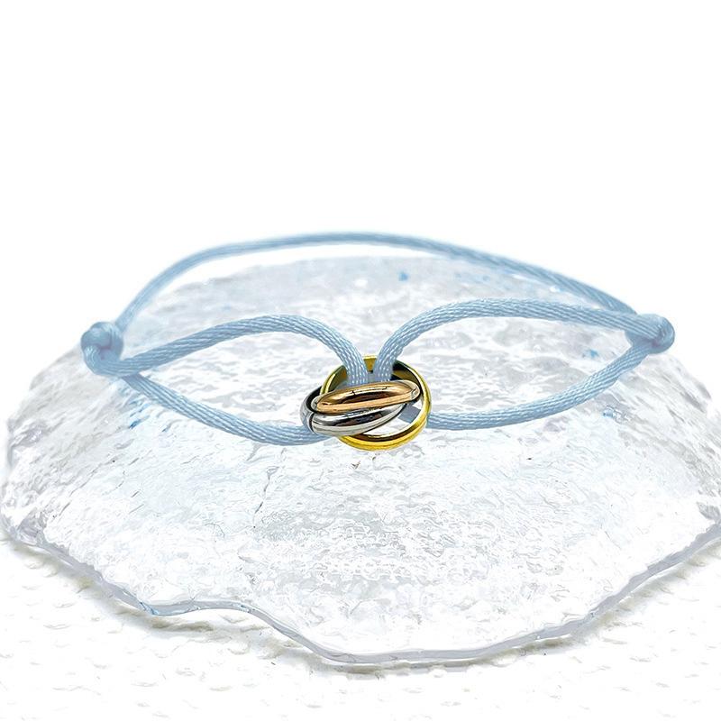 Simple Retro Lucky Woven Rope Bracelet For Women Men Temperament Trendy Luxury Circles Bangles Jewelry Accessories Gifts