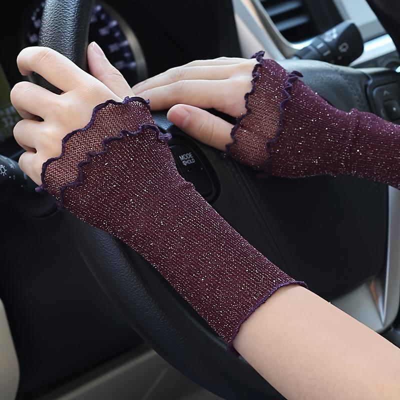1Pair of fake sleeves, mesh sleeves, women's thin cuffs, wrist guards, scar cover, tattoo decorative gloves