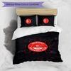 Set Biancheria da Letto Stampato Aberdeen FC 3 Pezzi Copripiumino Traspirante con Federe Biancheria da Letto Decorativa per Camera da Letto Casa
