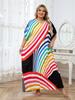 EDOLYNSA Cotton Long Beach Dress Cover-Ups for Women Pareo De Plage Swimsuit Cover Up Beach Sarongs Swimwear Kaftan Beachwear Q1476