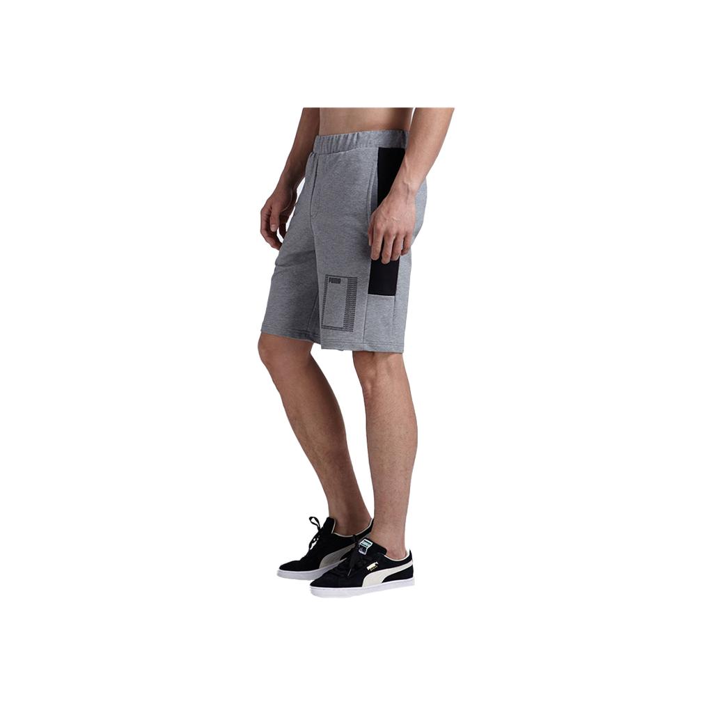 Puma Color Block Sports Shorts Men Bottoms Grey 852244-03