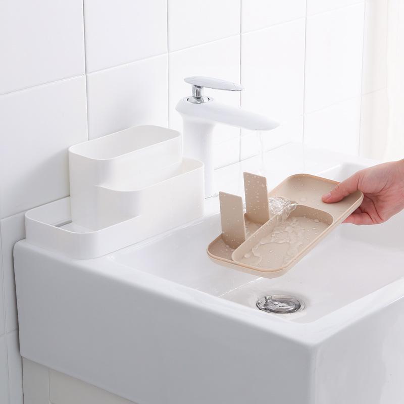 K204 Creative Plastic Storage Box with Detachable Compartments for Cosmetics & Desktop Organization
