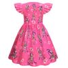 83039 Kids Girls Lily Lovebraids Game Anime Print Short Sleeves Dresses