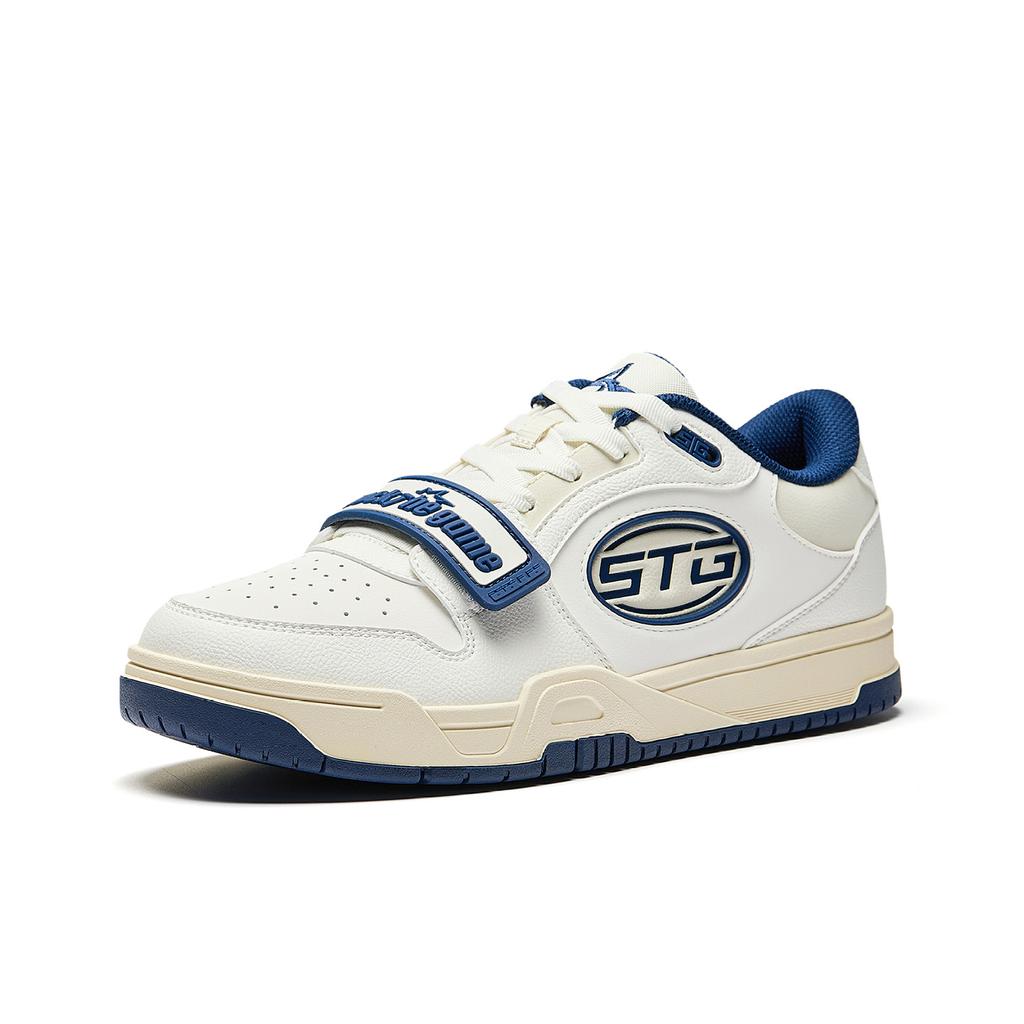 Anta Stg 2.0 Navy Blue Retro Culture Non-Slip Wear-Resistant Increased Height Low-Top Basketball Shoes Men sneaker Dark-Blue White 912611801S-5