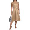 2025 Sommer Elegantes ärmelloses Satin-Abend-Hochzeitskleid