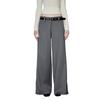 GREEN BELT Women's Minimalist Wide-Leg Suit Trousers