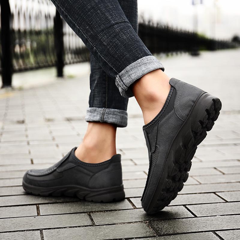 Pánské ležérní kožené boty pro mládež, velikosti 45-48, jaro/podzim