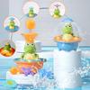 1 Set Bath Toys For Toddlers - Light Up Crocodile Fountain With 4 Spray Modes, ABS Plastic Bath Toy For Bathroom & Swimming Pool
