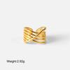Yori Stainless Steel Ring Minimalist Golden Metal Finger Woman Jewelry Trendy Cheap Open Finger Ring Accessory