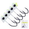 Micro Lure Jig Head HookTTail Soft Bait Set5PCSSmall-sized Mandarin Fish Special Fake Bait for Upturned Mouth