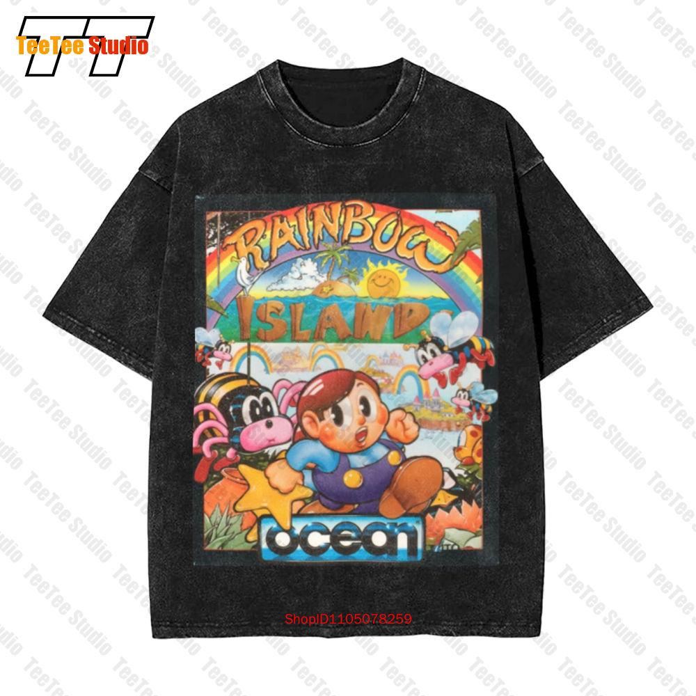 Rainbow Island Videogame Arcade Anni  Commodore Vintage Oversized TShirt OXKW S