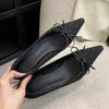 Fashion Fashion Rhinestone Bow Decoration Women Pumps Sexy Pointed Toe Satin Thin High Heels Elegant Banquet Shoes Women Mules Loafers