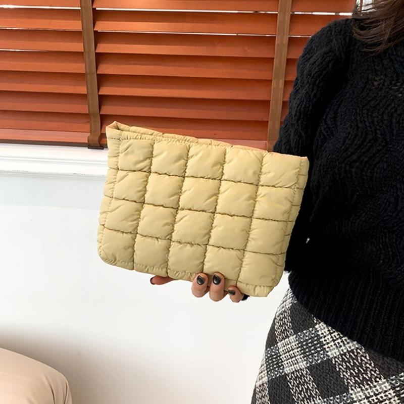 Stylish Pleated Handbag And Cosmetic Pouch For Women Practical Makeup Bag Suitable For Parties And Everyday Use