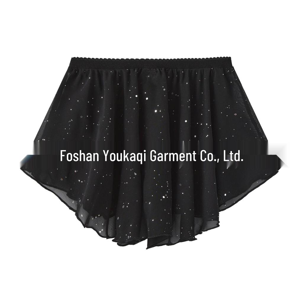 Rhinestone Children's Leotard and Ballet Dress with Gradient Head Flowers for Girls' Dance Practice and Exams