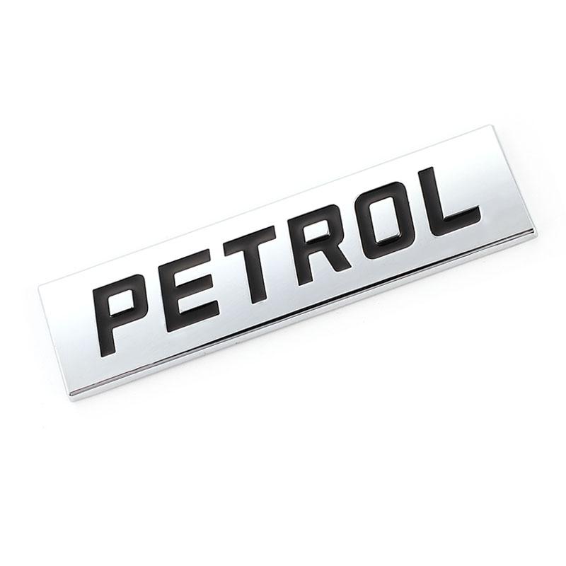 3D Metal Diesel Petrol Logo Badge Sticker Side Fender Rear Trunk Emblem Decal Car Styling