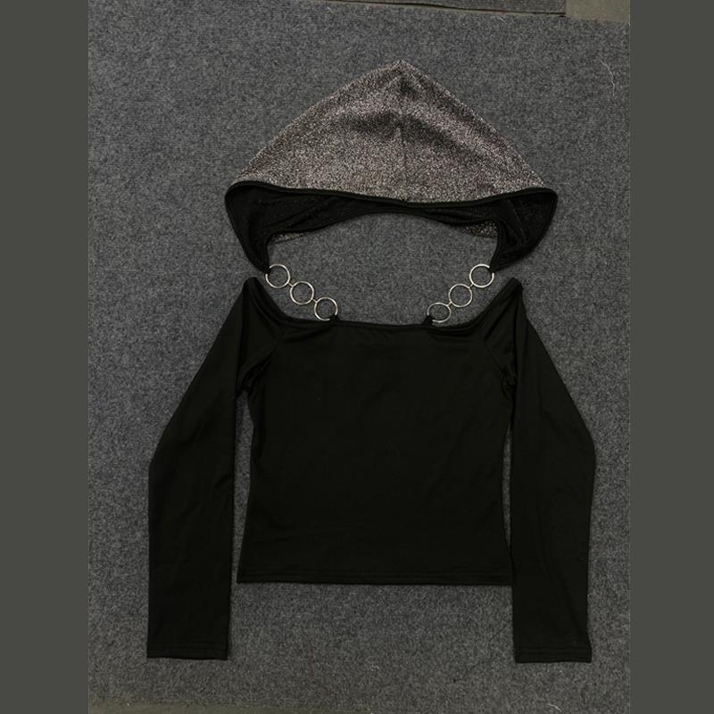 Y2K Dark Punk Printed Slim Fit Top