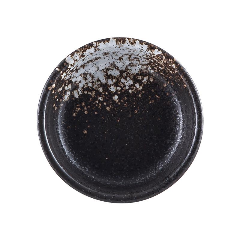 Japanese Soy Sauce Dish Dim Sum Snack Dish Ceramic Retro Barbecue Sashimi Seasoning Sauce Vinegar Dipping Cup