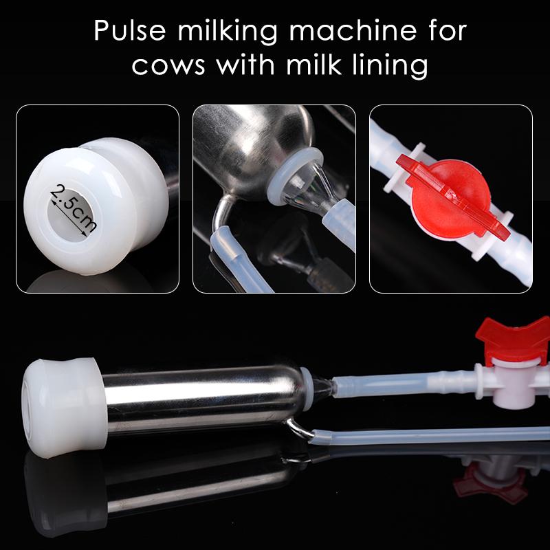 Sheep Cow Electric Milking Machine Accessories Stainless Steel Milk Bucket Milking Pump Milk Cup Lining Combination for Cow
