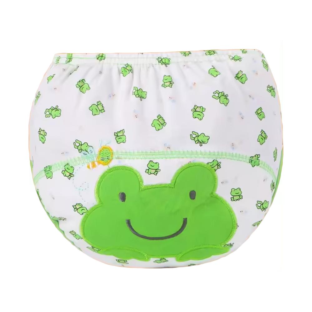 Baby Cotton Learning Pants, Newborn Diaper Pocket Cloth Waterproof Breathable Training Pants Baby Washable Cartoon Diaper Pants