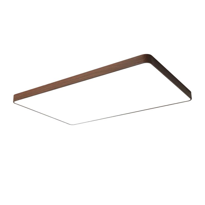 Walnut Wood Eye Protection Ceiling Light with 3-Color Dimming