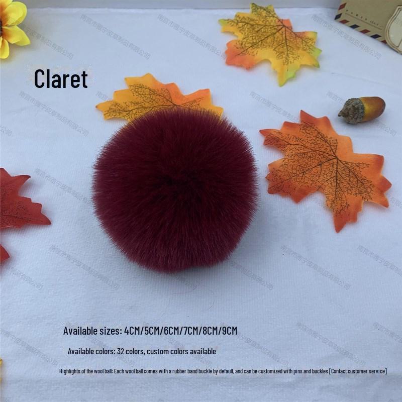 Bunter 5 cm Kunstfellball aus Rex-Kaninchen für selbstgemachten Schmuck, Kleidung und Schuhhut-Dekoration.