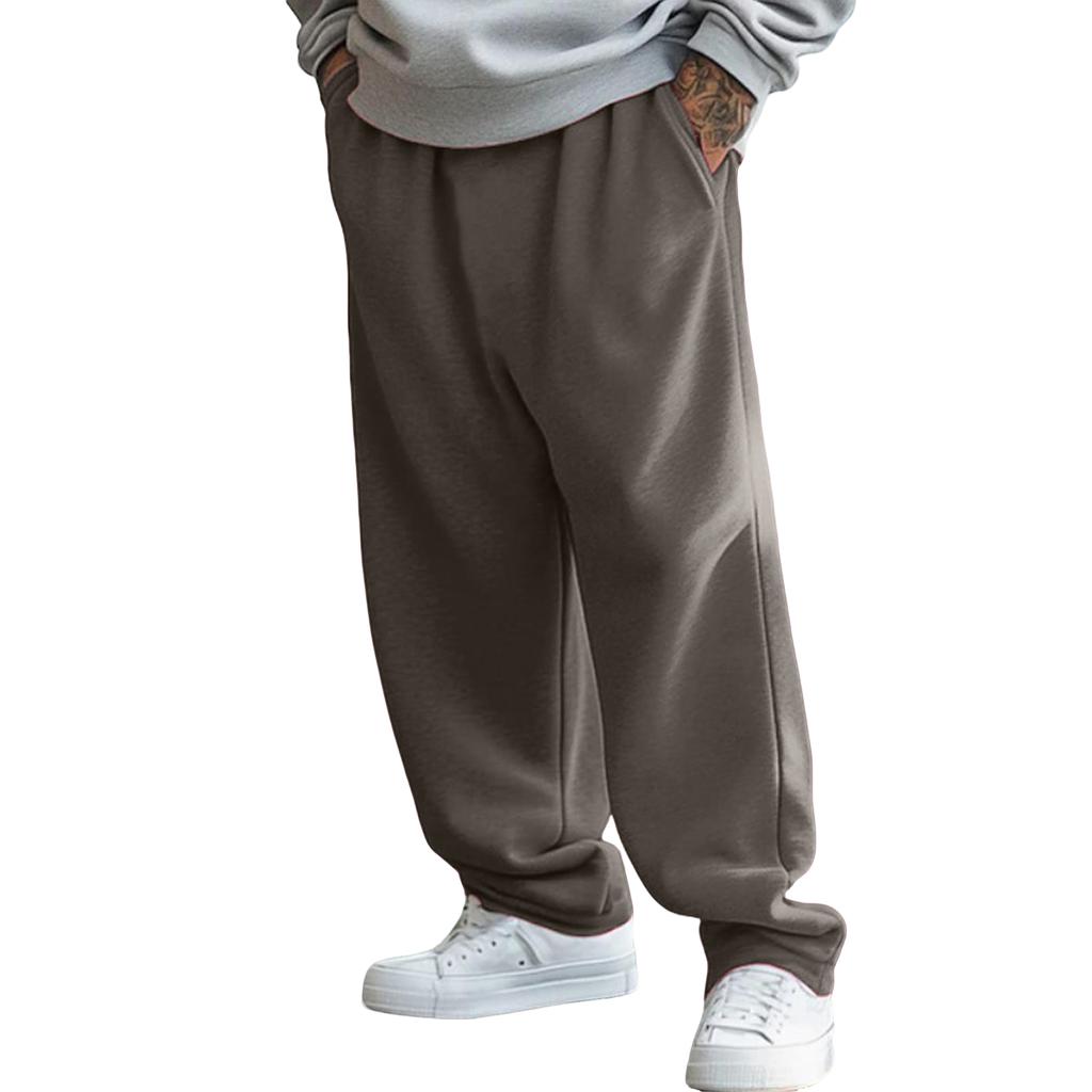 Men's Baggy Sweatpants Wide Leg Sweat Pants With Pockets