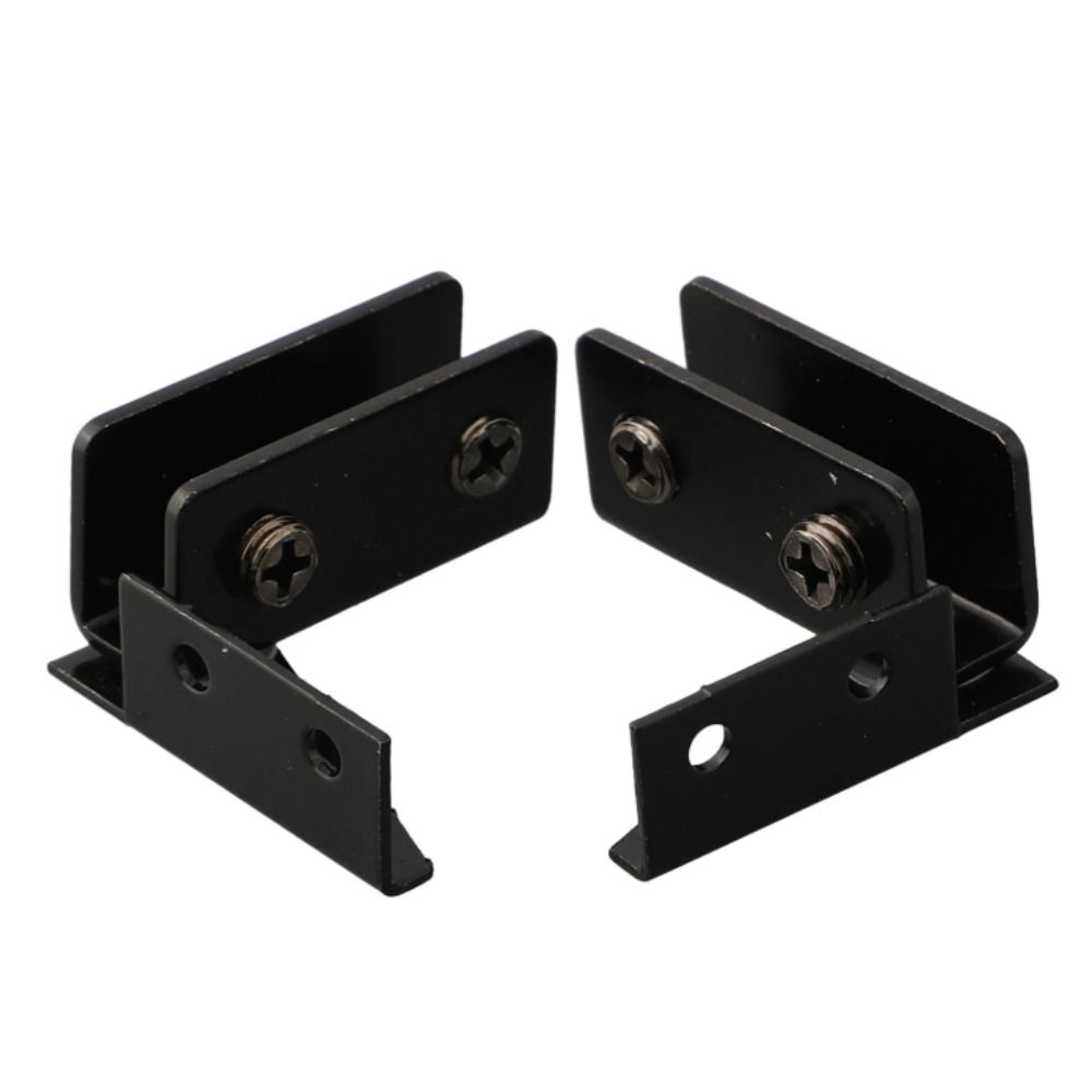 Non-perforated Glass Door Hinge Side Mounted Cabinet Glass Hinge  Kitchen Shelves