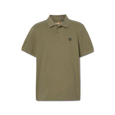 TIMBERLAND Herren Kleinlogo Polo Kurzarm T-Shirt Khaki_Tb0A62T5A581