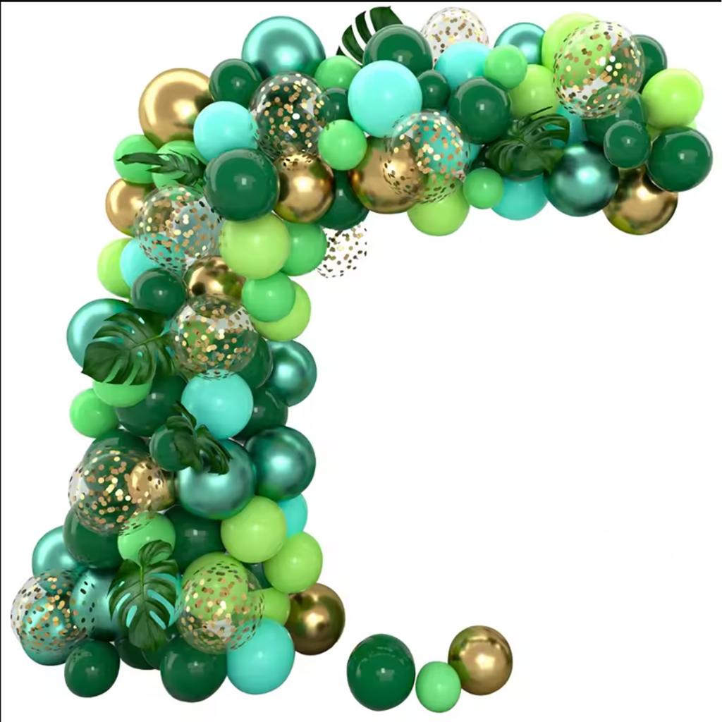 130/70pcs green balloon set, suitable for wedding, birthday, party, bachelor party decoration