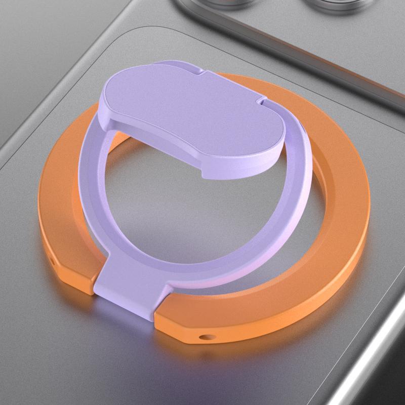 Dual Ring Magnetic Phone Stand Foldable 360 Rotation Magsafe Ring Holder Cute Colorful Portable Phone Grip