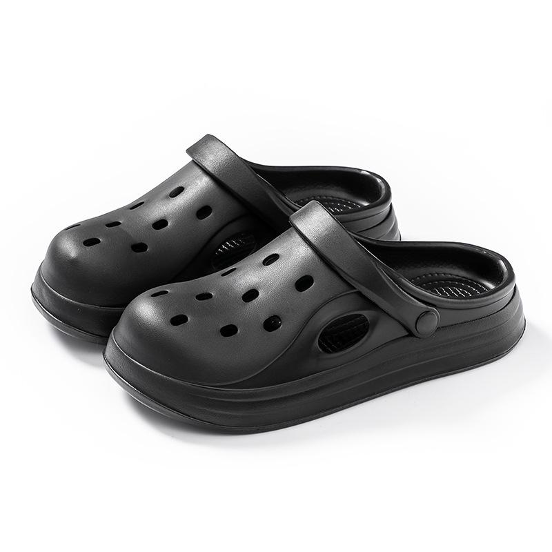 Nové dámské pantofle s uzavřenou špičkou s kresleným potiskem - Roztomilé a pohodlné letní boty pro vnitřní/venkovní nošení