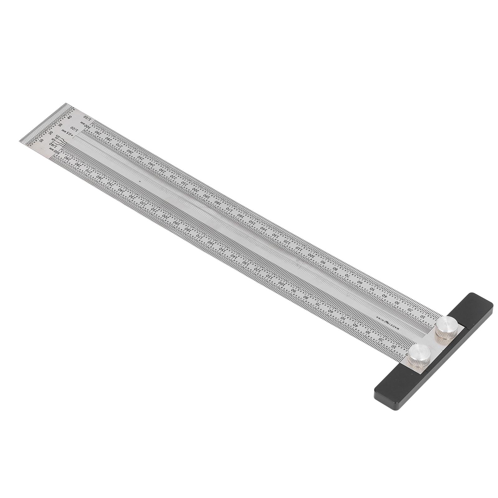 

Woodworking Marking T Rulers Positioning Scribing Ruler Gauge Carpenter Measuring Mark Ruler 300mm 300mm / 11.81in