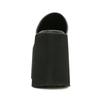 Gdgydh Moda Sandali a Zeppa con Punta Quadrata Mocassini Slip-On Neri Tacchi Spessi Calzature Estive Comode per Donna Pantofole