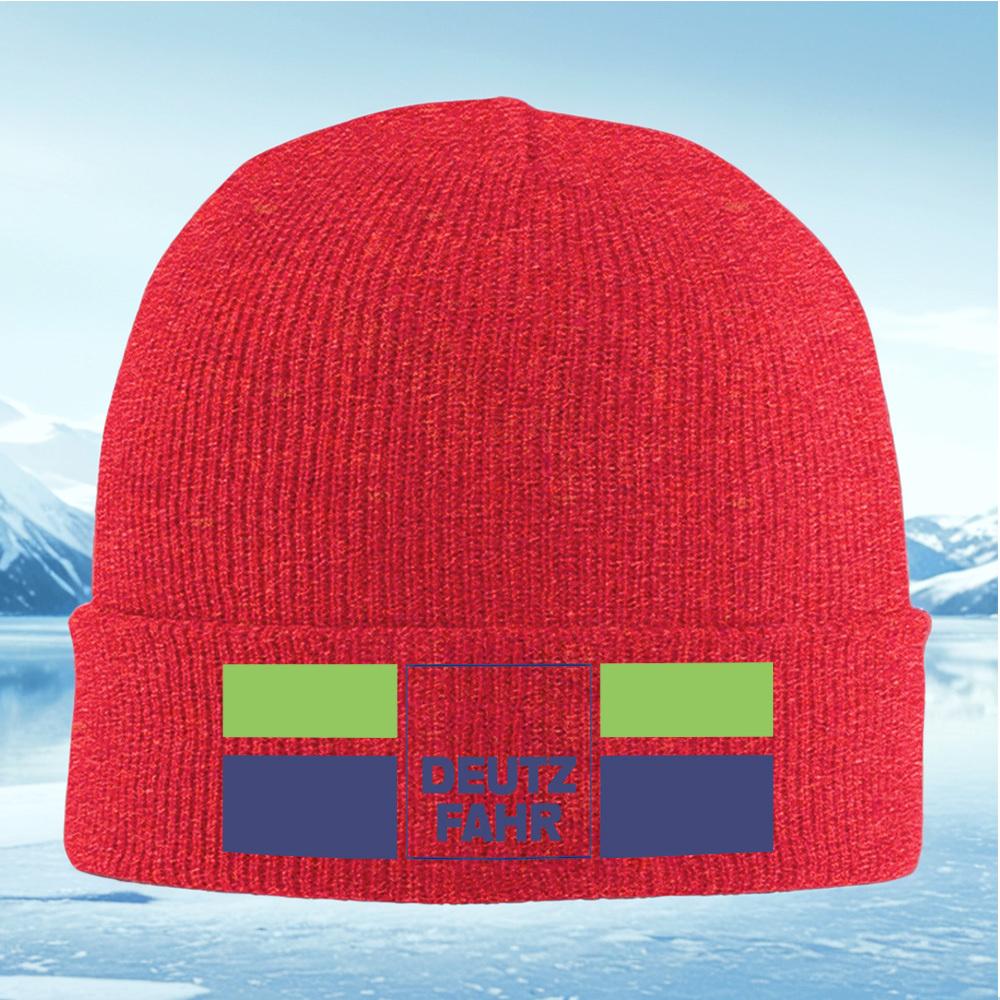 Green squares logo black text Men Women Unisex Knitted Hat Beanie Pullover Cap Winter Thermal Warm Christmas Outdoor Cycling Hik