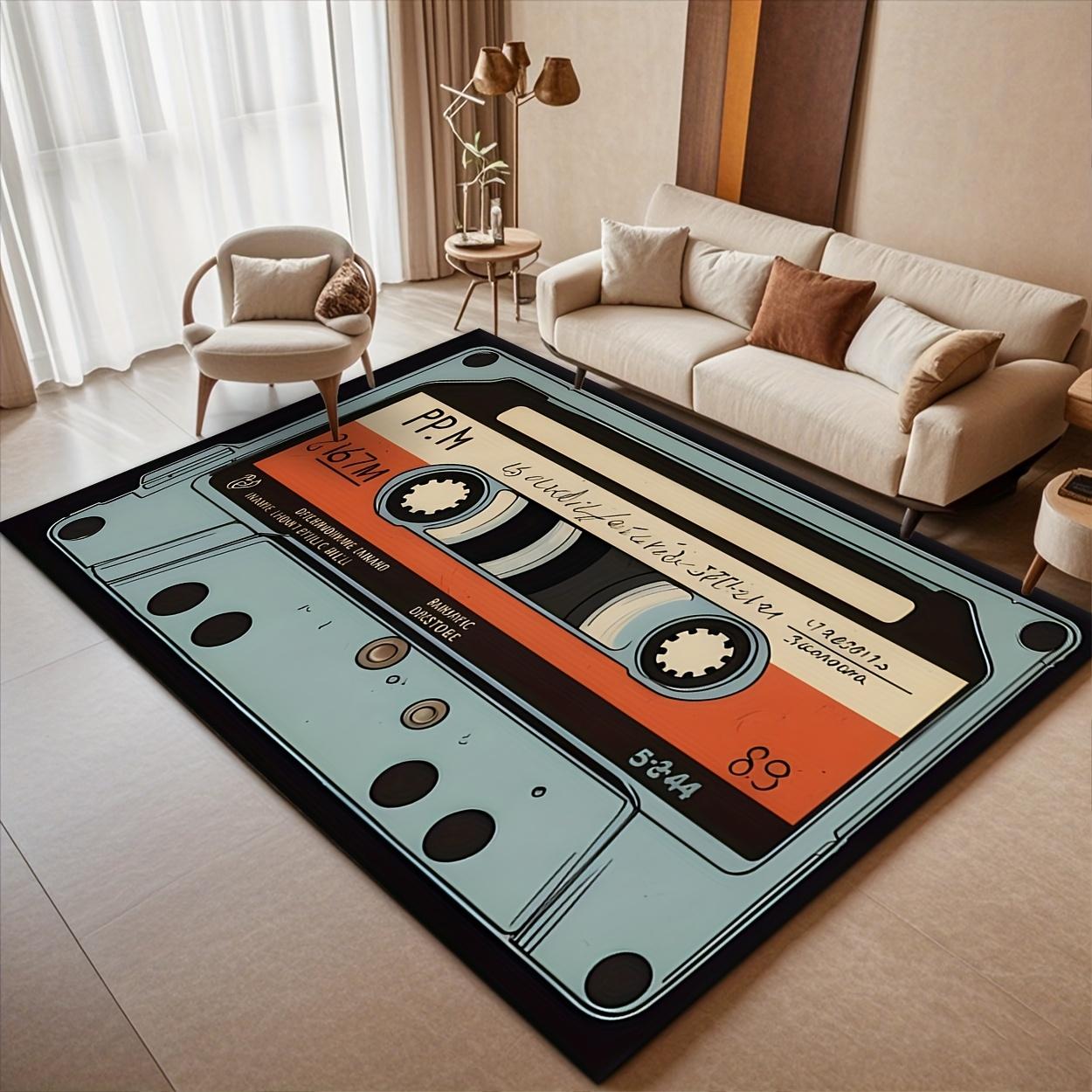 

Crystal Fleece Area Mat, Non Slip Machine Washable, Modern Living Room Decor, Soft Bedroom Floor Rug, Stylish Home Accent 50x80cm