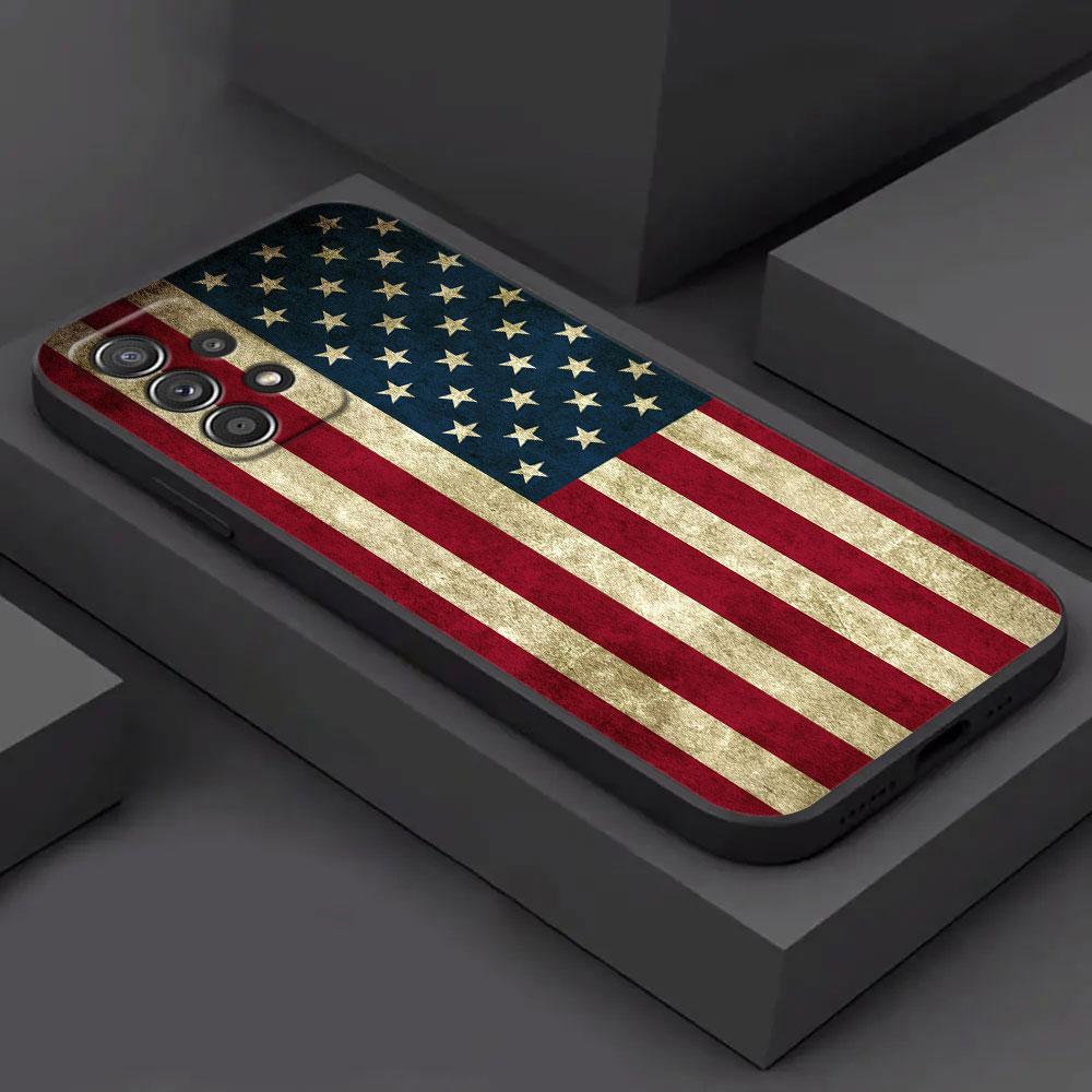 American USA Flag Eagle Phone Case For Samsung Galaxy A15 A25 A24 A23 A22 A21S A20s A13 A10 A05S A04 A03 A02 A14 Soft Back Cover