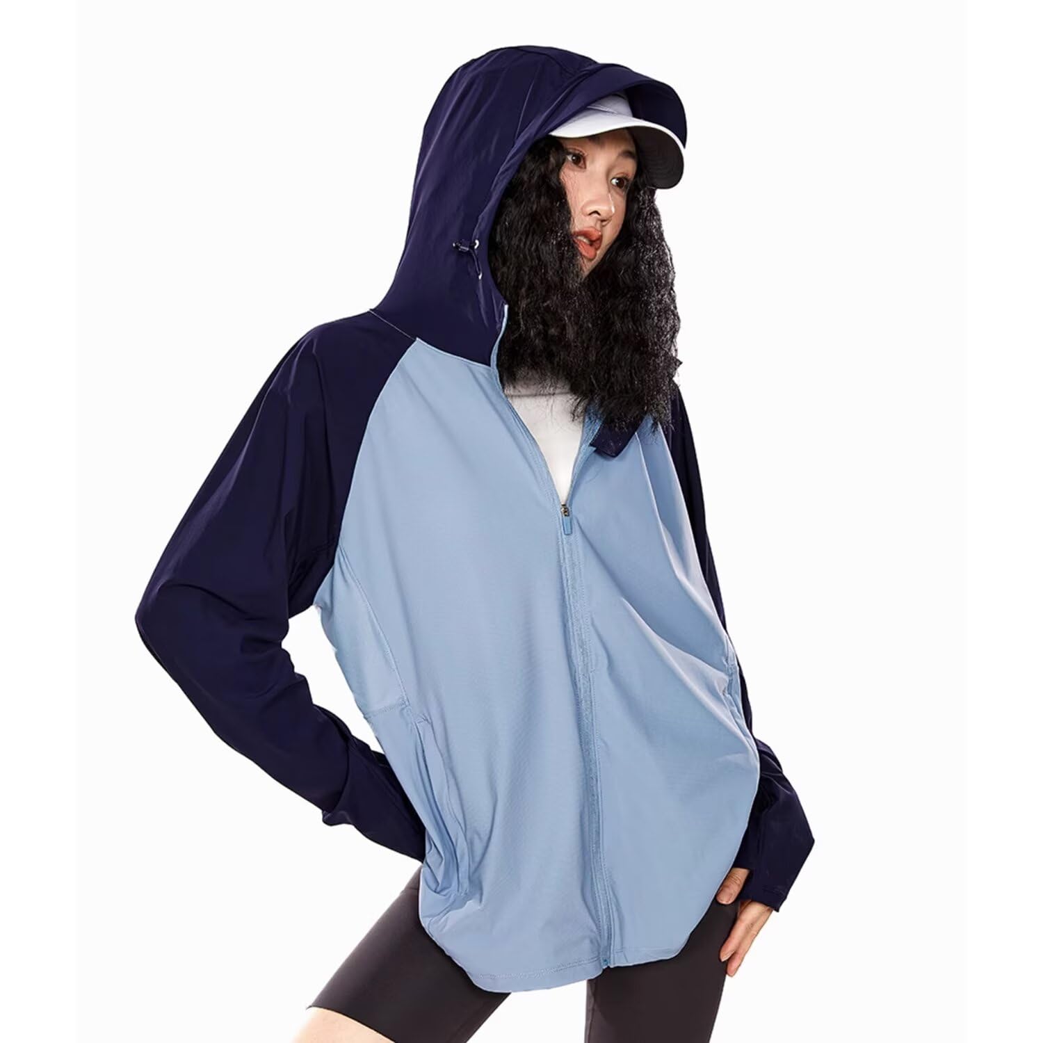 

Rash Guard UV Protection Long Thin and UV Sun Protection Suitable for Plus [FLYGAGA] Women s Hoodie, Cooling, Sleeved, Swimsuit, Breathable, Hooded,