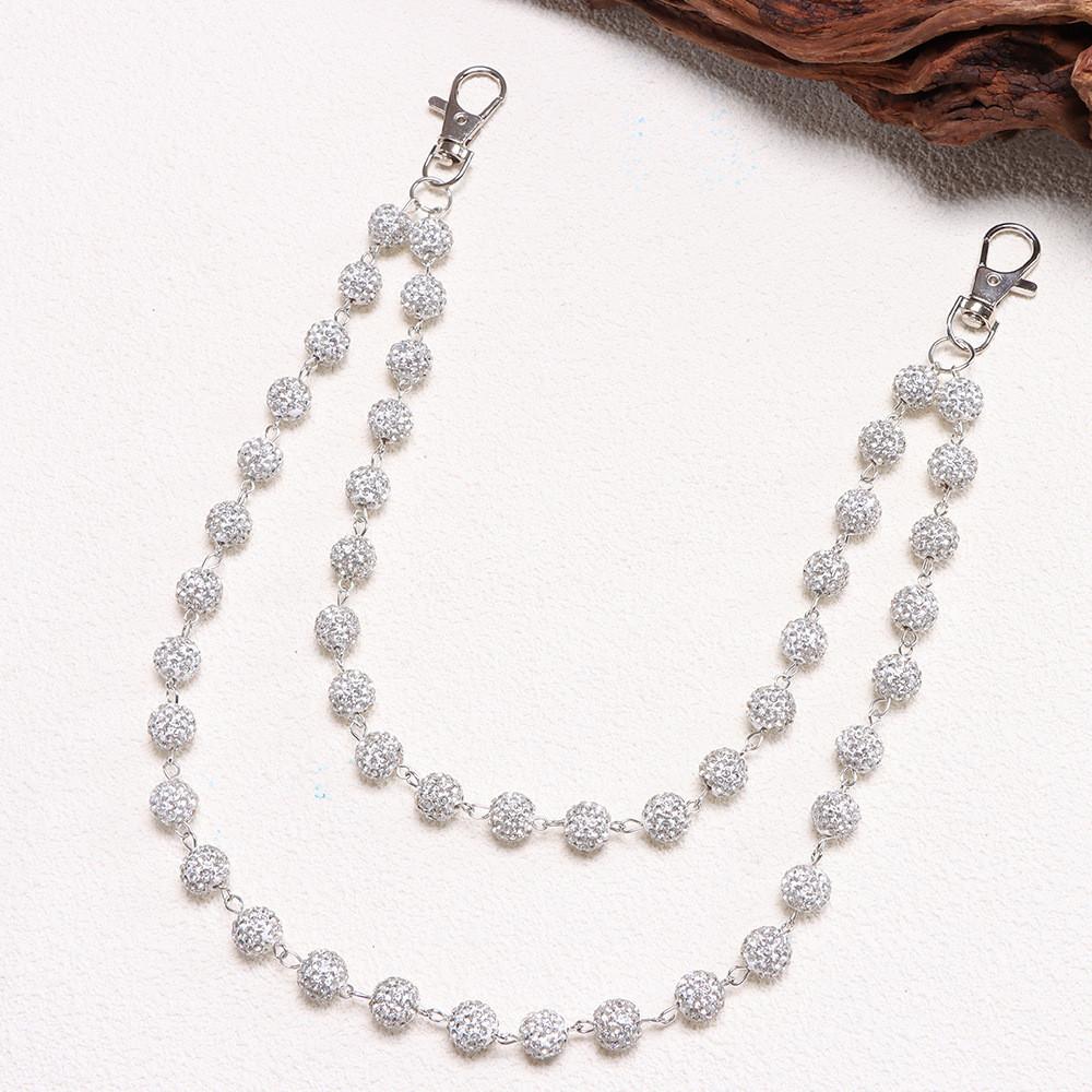 Punk Style Metal Pocket Chain With Lobster Clasp For Young Men Party Wear