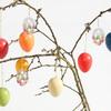 12Pcs Clear Plastic Egg Shaped Ornament Fillable Hollow Balls for Holiday DIY Decoration Christmas Tree Hanging Baubles Easter