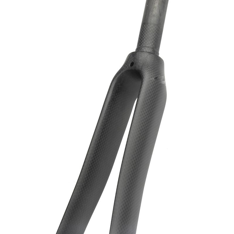 Ullicyc New 700x25~28C Carbon Fiber Quick Release V Brake Front Fork Road Bike Front Fork Bicycle Front Fork Bicycle Parts QC690
