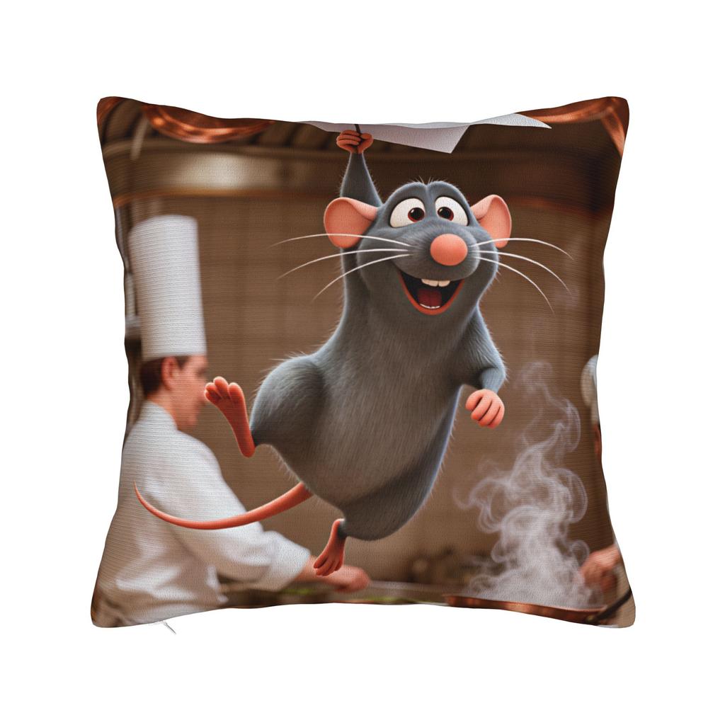 Pillow Cover Ratatouilles Graphic Cushion Cover Cute Funny Pillow Case For Sofa Car Home Decor Pillowcases
